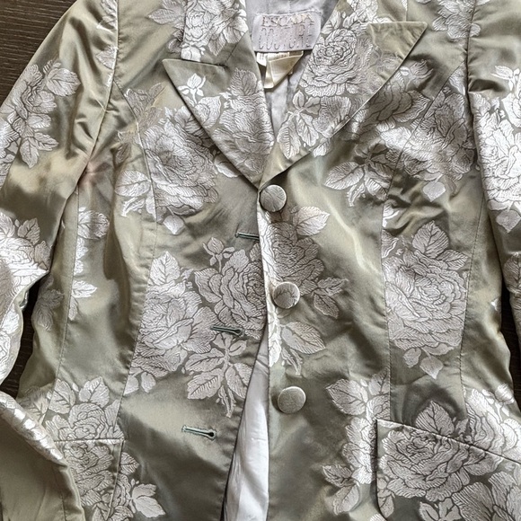 Escada Beige Floral Blazer - Picture 3 of 9